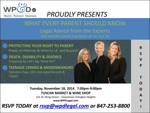 Flyer for What Every Parent Should Know Event.