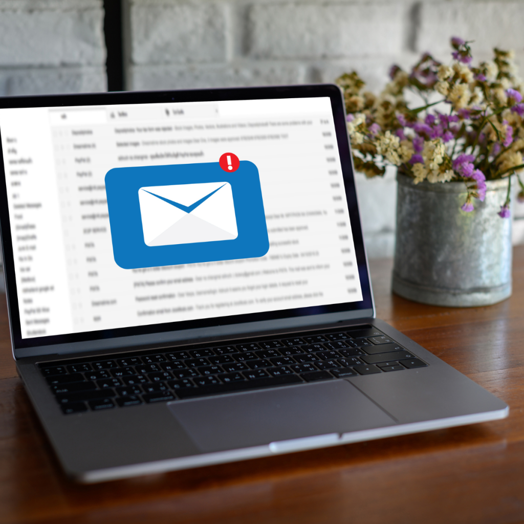 Gmail inbox on a computer screen.