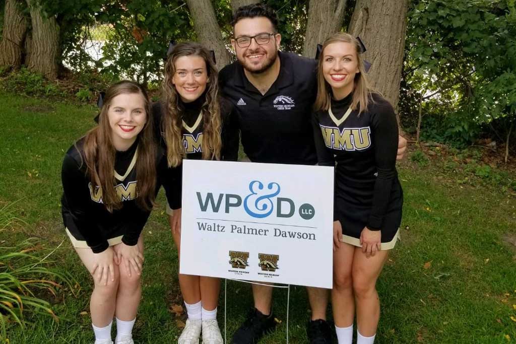 Western Michigan Cheerleaders.