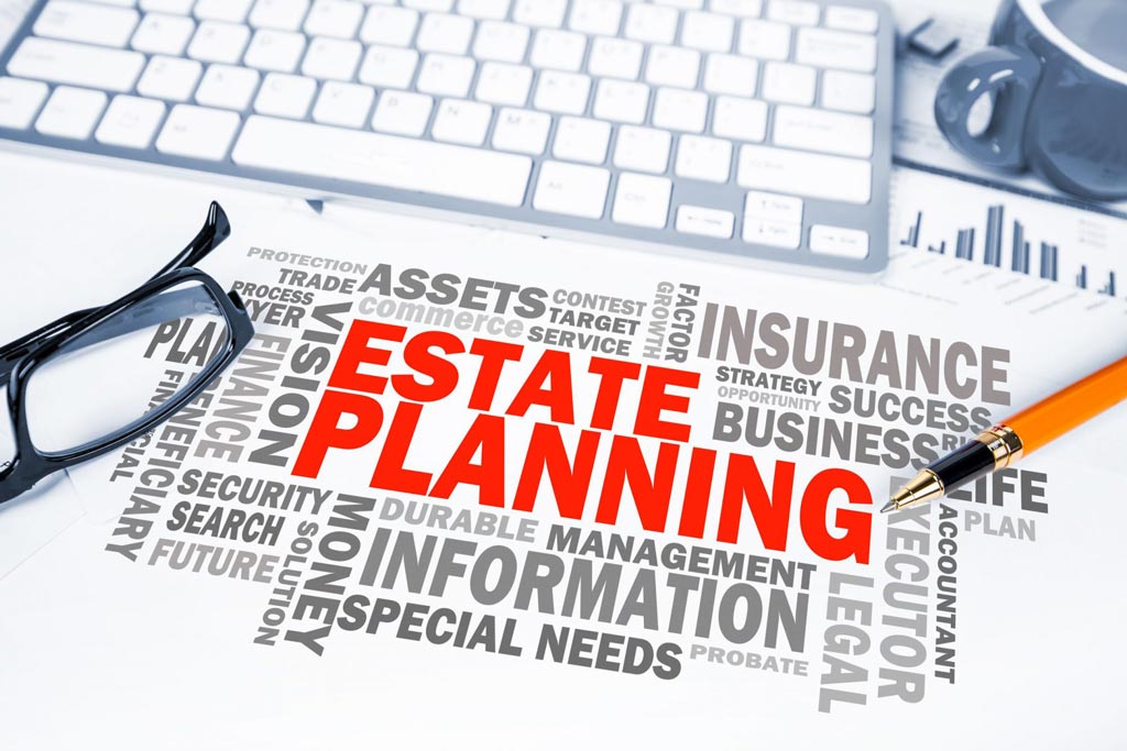 Estate planning word cloud.