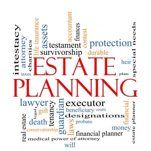 Estate Planning word cloud.