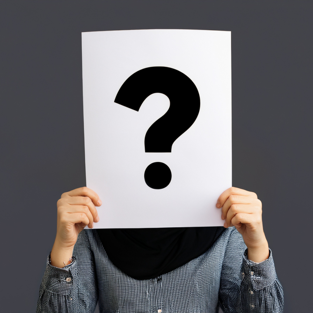 Holding Question Mark